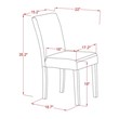 Pemberly Row 5-Piece Wood Dining Set in Linen White & Light Beige