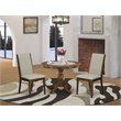 Pemberly Row 3-Piece Wood Dining Set in Acacia Walnut and Gray