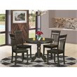 Pemberly Row 5-Piece Wood Table and Chairs Set in Cappuccino