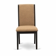 Pemberly Row Round Dining Table with 2 Linen Fabric Chairs in Black