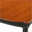 Pemberly Row Round Wood Dining Table with 2 Chairs in Black Finish