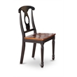 Pemberly Row Round Wood Dining Table with 2 Chairs in Black Finish