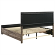 Pemberly Row Wood Eastern King Storage Panel Bed in Washed Taupe