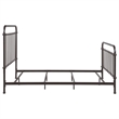 Pemberly Row Traditional Metal Queen Spindle Bed in Dark Bronze