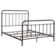 Pemberly Row Traditional Metal Queen Spindle Bed in Dark Bronze