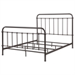 Pemberly Row Traditional Metal Queen Spindle Bed in Dark Bronze