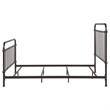 Pemberly Row Traditional Metal Queen Spindle Bed in Dark Bronze