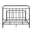 Pemberly Row Traditional Metal Queen Spindle Bed in Dark Bronze