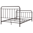 Pemberly Row Traditional Metal Queen Spindle Bed in Dark Bronze