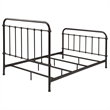 Pemberly Row Traditional Metal Full Spindle Bed in Dark Bronze