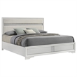 Pemberly Row 54-Inch Upholstered Eastern King Panel Bed in White