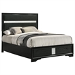 Pemberly Row 54-Inch Upholstered Full Panel Bed in Black Finish