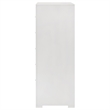 Pemberly Row 5-Drawer High Gloss Bedroom Chest in White Finish