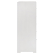 Pemberly Row 5-Drawer High Gloss Bedroom Chest in White Finish