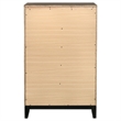 Pemberly Row Mid-Century 5-Drawer Bedroom Chest in Grey Oak Finish