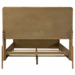Pemberly Row Rattan California King Panel Bed in Sand Wash and Natural