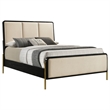 Pemberly Row 56-Inch Eastern King Panel Bed in Cream and Black