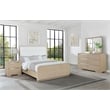 Pemberly Row 4-Piece Eastern King Bedroom Set in Light Elm Finish