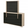 Pemberly Row 6-Drawer Dresser and Mirror Set in Light Elm Finish