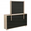 Pemberly Row 6-Drawer Dresser and Mirror Set in Light Elm Finish
