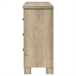 Pemberly Row Rustic 6-Drawer Bedroom Dresser in Weathered Oak
