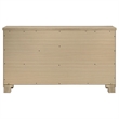 Pemberly Row Rustic 6-Drawer Bedroom Dresser in Weathered Oak