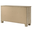 Pemberly Row Rustic 6-Drawer Bedroom Dresser in Weathered Oak