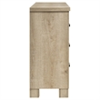 Pemberly Row Rustic 6-Drawer Bedroom Dresser in Weathered Oak