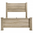 Pemberly Row 55-Inch Eastern King Panel Bed in Weathered Oak