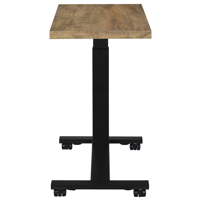Pemberly Row Height-Adjustable Mobile Bedroom C-Table in Mango