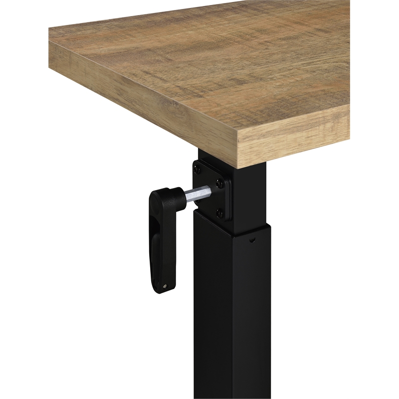 Pemberly Row Height-Adjustable Mobile Bedroom C-Table in Mango