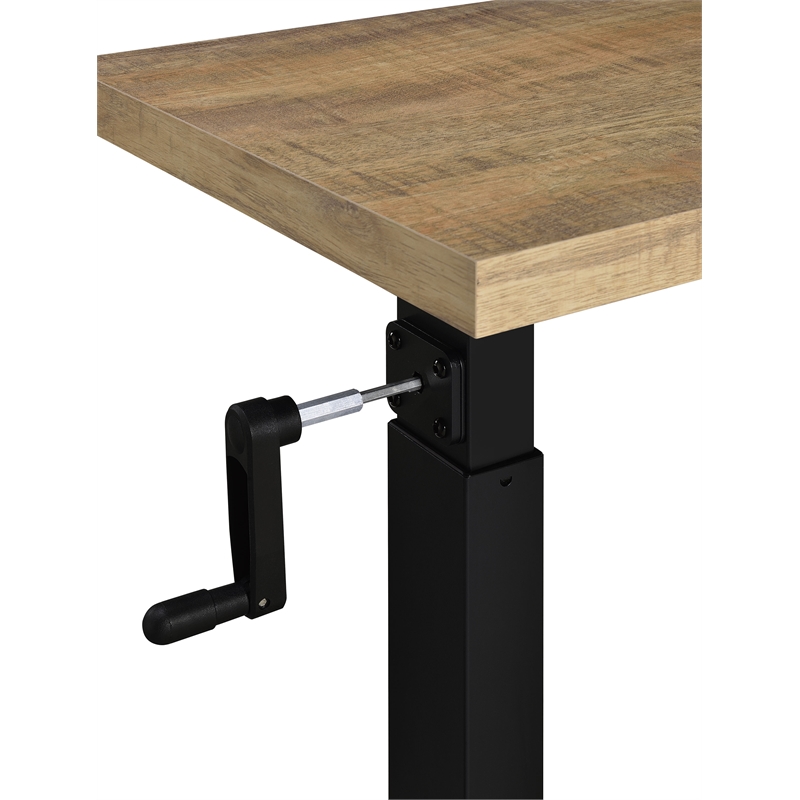 Pemberly Row Height-Adjustable Mobile Bedroom C-Table in Mango