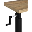 Pemberly Row Height-Adjustable Mobile Bedroom C-Table in Mango