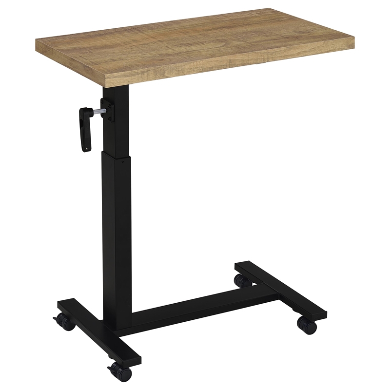 Pemberly Row Height-Adjustable Mobile Bedroom C-Table in Mango