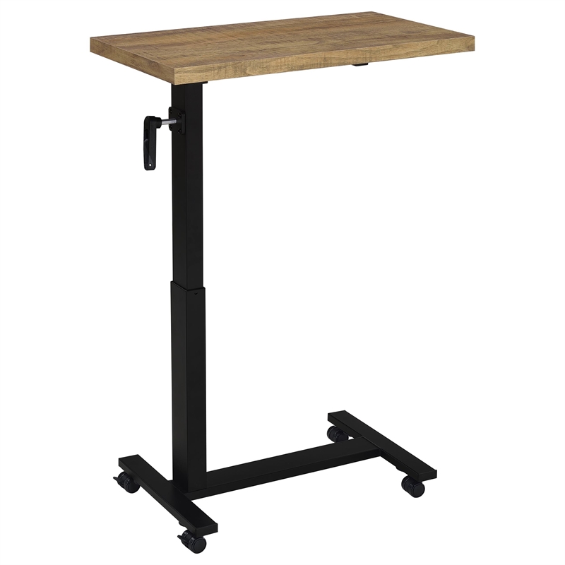 Pemberly Row Height-Adjustable Mobile Bedroom C-Table in Mango