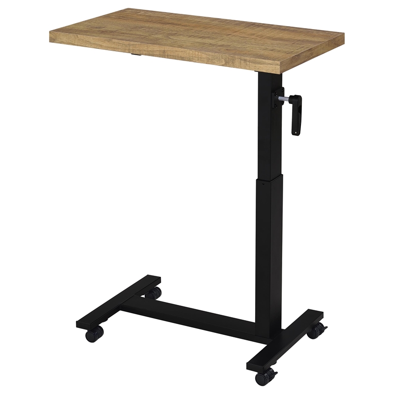 Pemberly Row Height-Adjustable Mobile Bedroom C-Table in Mango