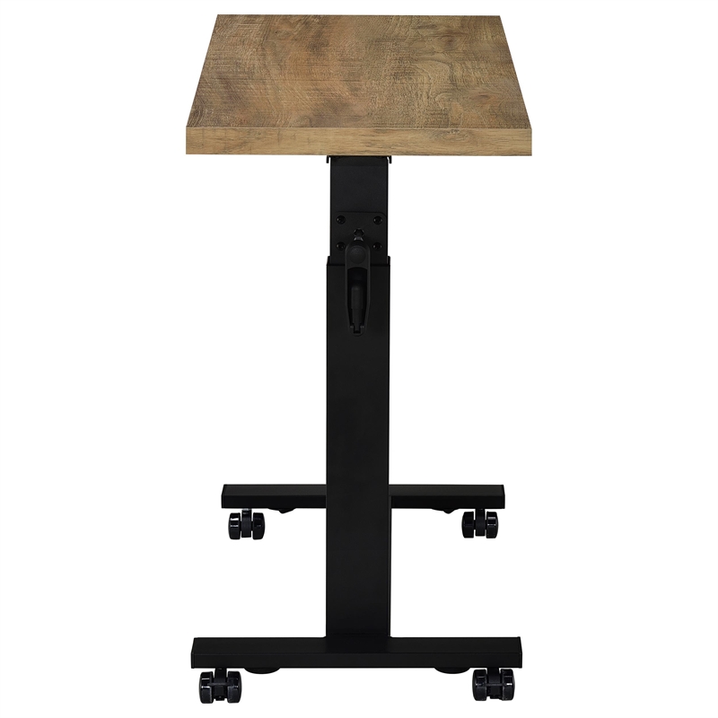 Pemberly Row Height-Adjustable Mobile Bedroom C-Table in Mango