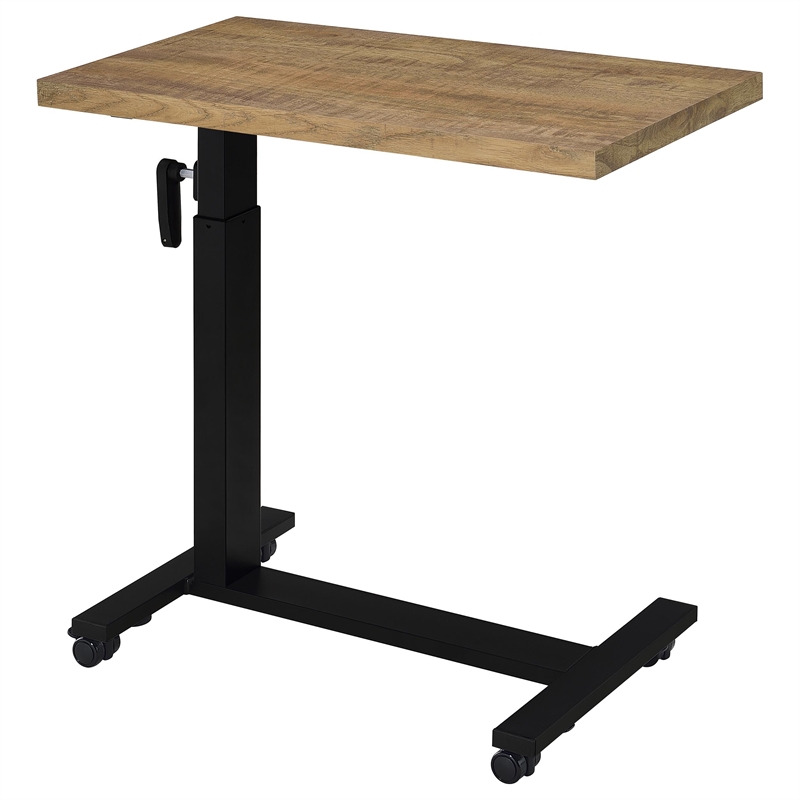 Pemberly Row Height-Adjustable Mobile Bedroom C-Table in Mango