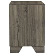 Pemberly Row 2-Drawer Nightstand Bedside Table in Brown Oak Finish