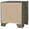 Pemberly Row 2-Drawer Nightstand Bedside Table in Brown Oak Finish