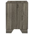 Pemberly Row 2-Drawer Nightstand Bedside Table in Brown Oak Finish