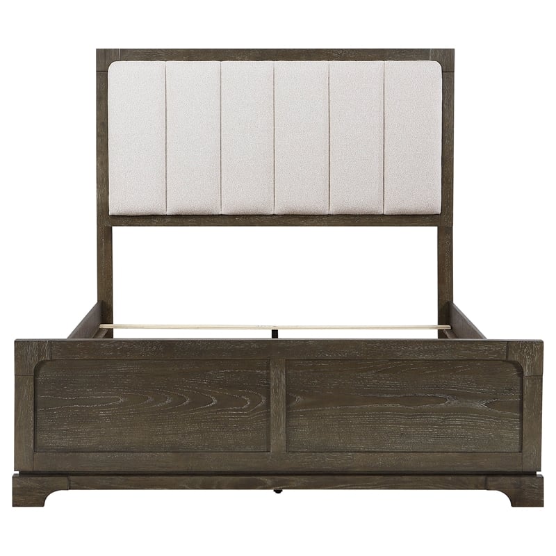 Pemberly Row 59-Inch Eastern King Panel Bed in Dark Cocoa Finish