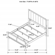 Pemberly Row 59-Inch Eastern King Panel Bed in Dark Cocoa Finish
