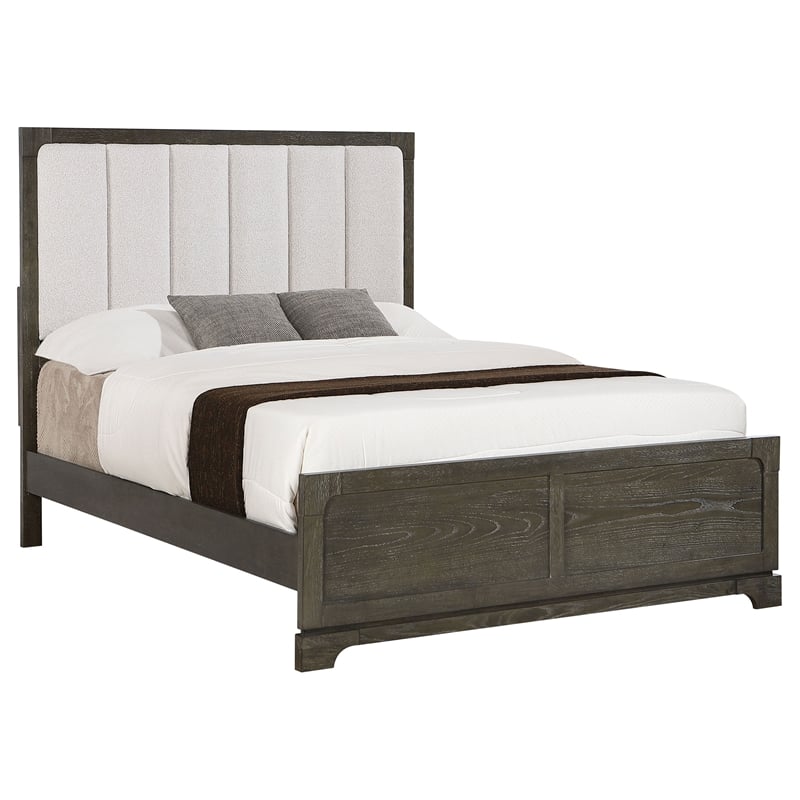 Pemberly Row 59-Inch California King Panel Bed in Dark Cocoa