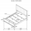 Pemberly Row 59-Inch California King Panel Bed in Dark Cocoa