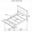 Pemberly Row 59-Inch Queen Boucle Panel Bed in Dark Cocoa Finish