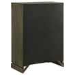 Pemberly Row 5-Drawer Bedroom Chest with Brass Knobs in Dark Cocoa