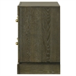 Pemberly Row 2-Drawer Nightstand Bedside Table in Dark Cocoa