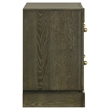 Pemberly Row 2-Drawer Nightstand Bedside Table in Dark Cocoa