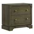 Pemberly Row 2-Drawer Nightstand Bedside Table in Dark Cocoa
